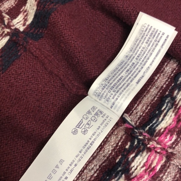 Abercrombie Printed Open Cardigan Winter Sweater Duster 15/16 - Picture 3 of 4